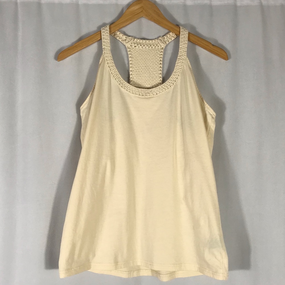 Lauren LRL Beige Cotton Racerback Tank Medium/Small